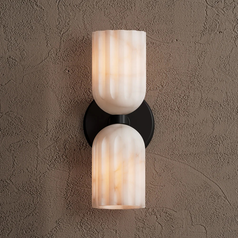 Alabaster 2 Light Sconce