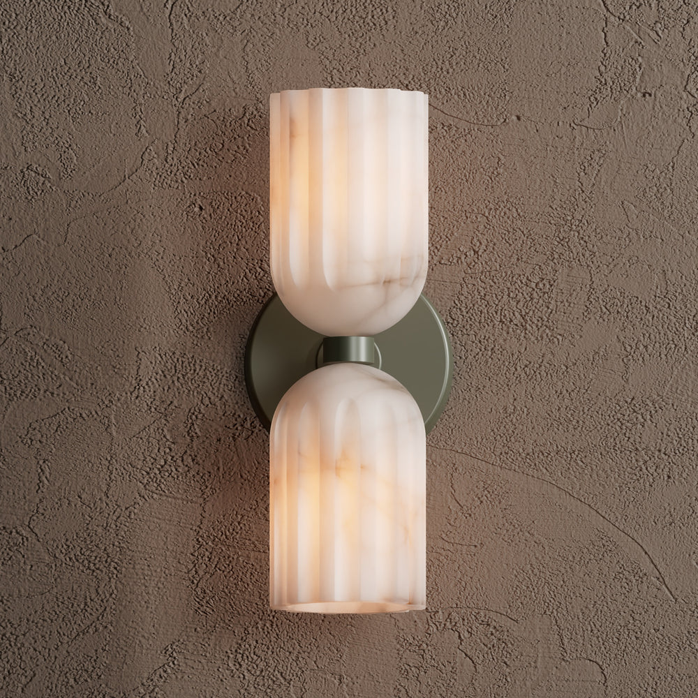 Alabaster 2 Light Sconce