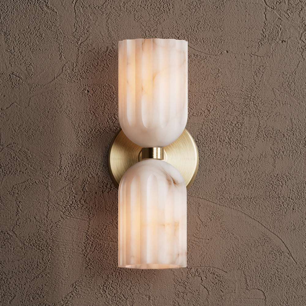 Alabaster 2 Light Sconce