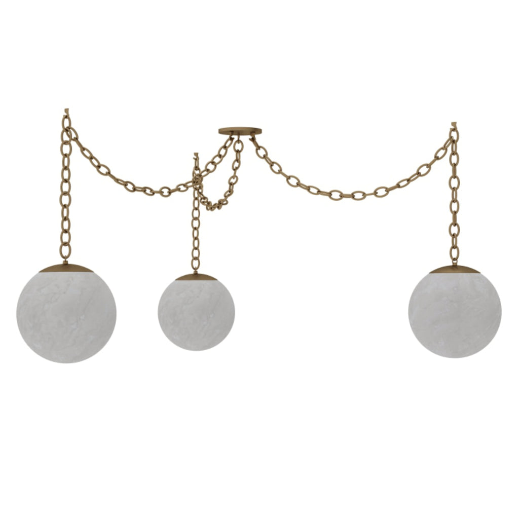 Alabaster Swag Chandelier