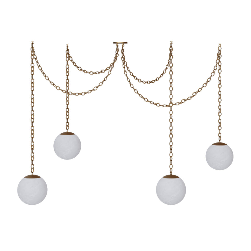 Alabaster Swag Chandelier