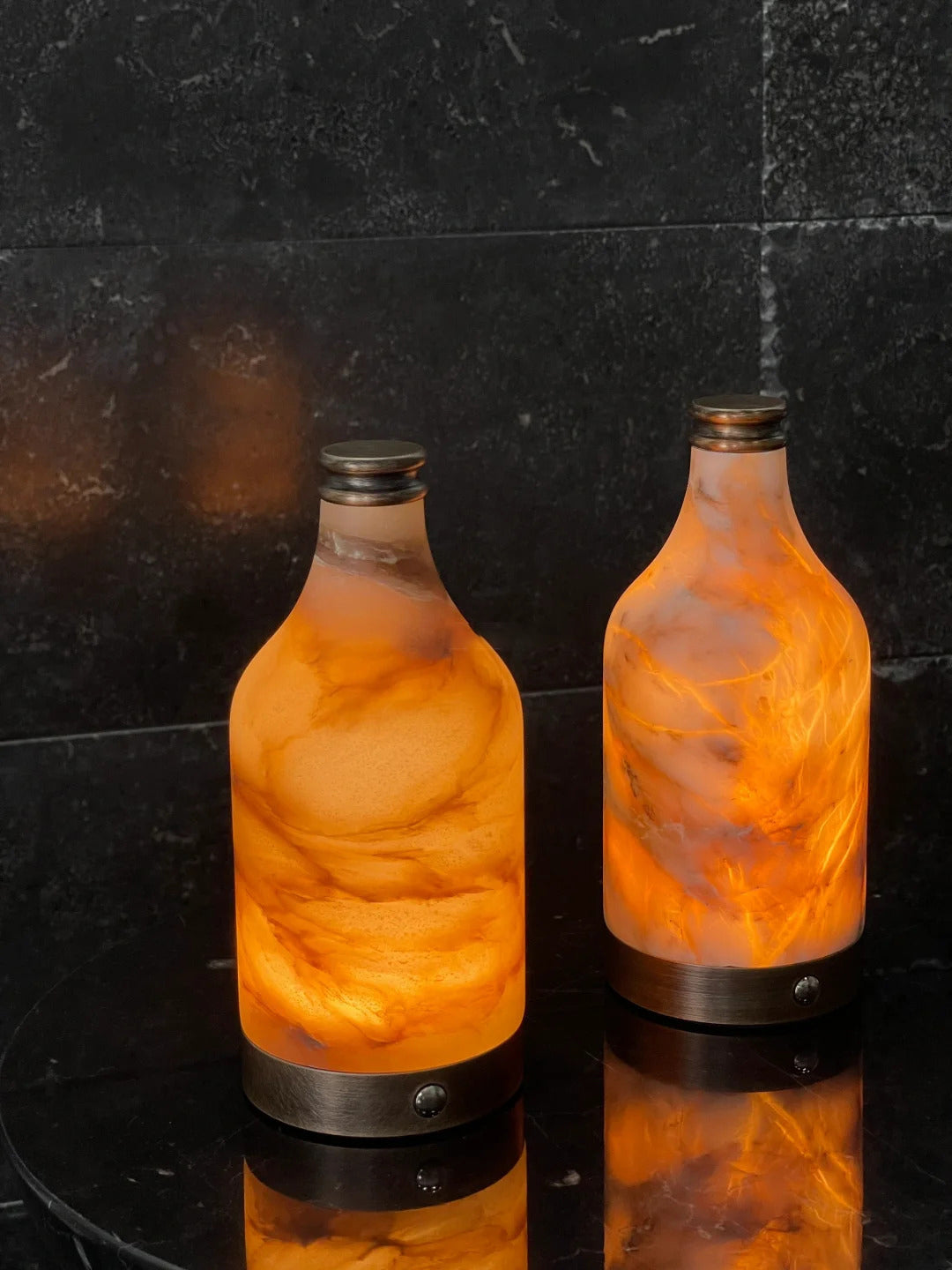 Bottle Alabaster Table Lamp