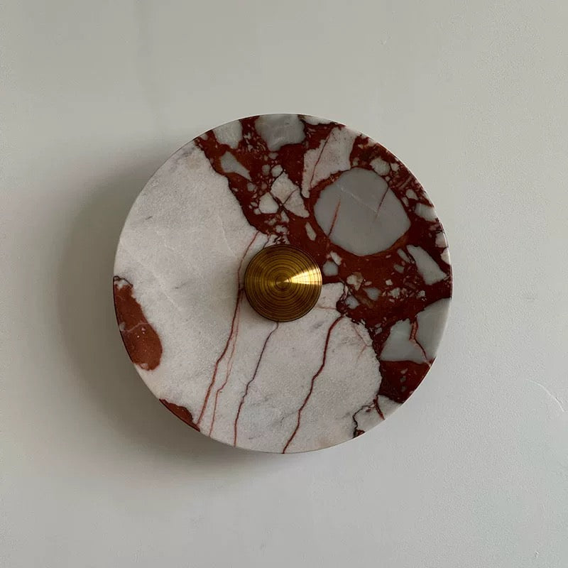 Breccia Rose Marble Sconce