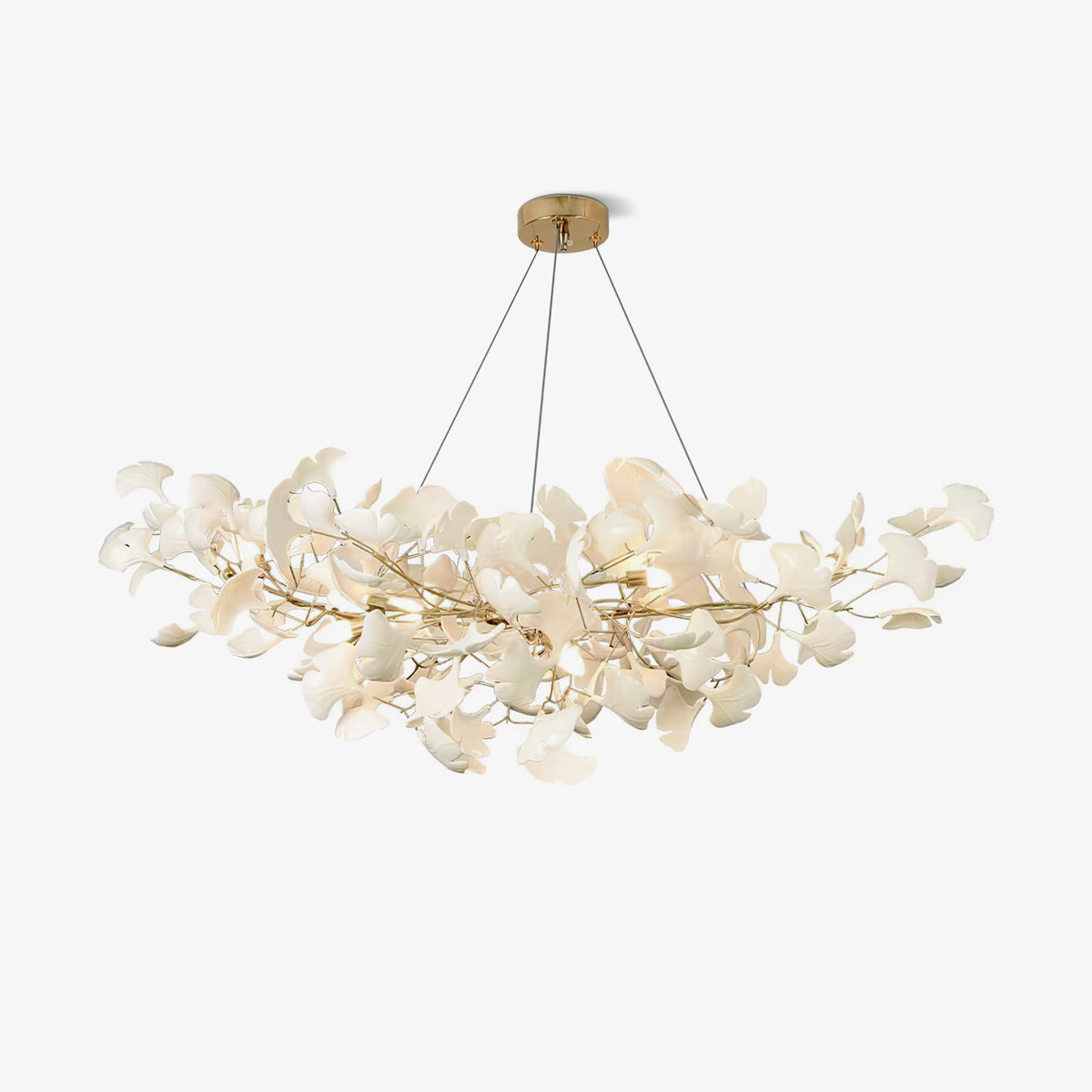 Carias Ceramic Ginkgo Chandelier Upward