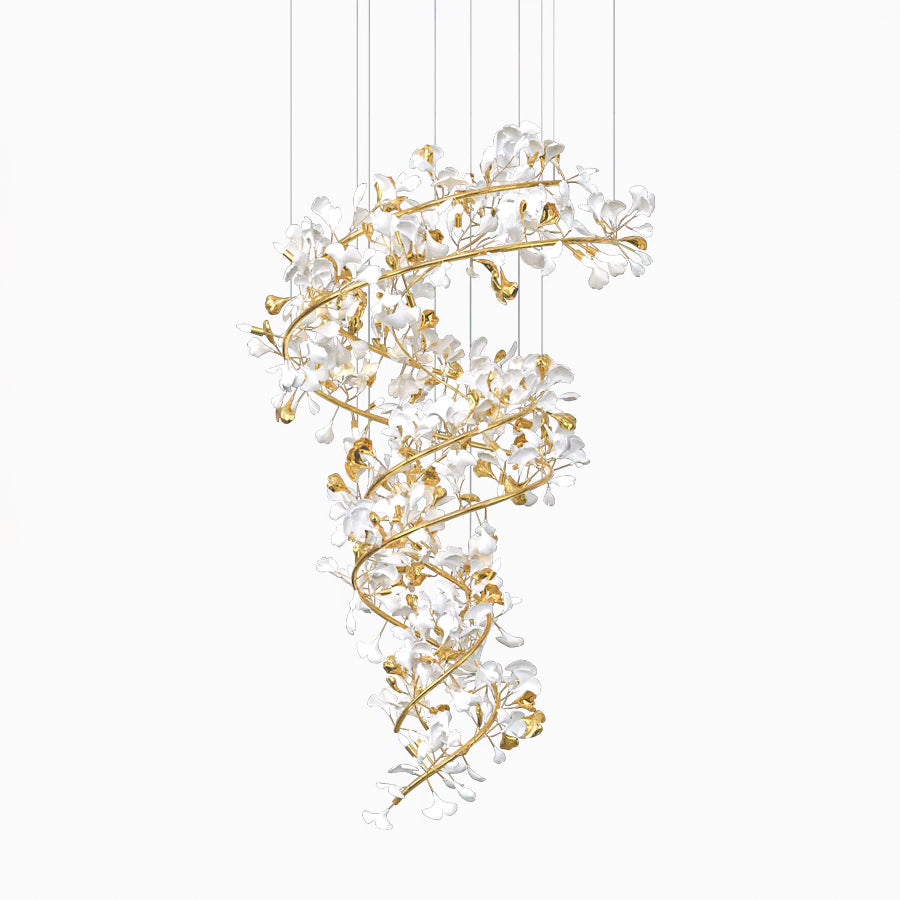 Carias Ceramic Ginkgo Chandelier Wonderland