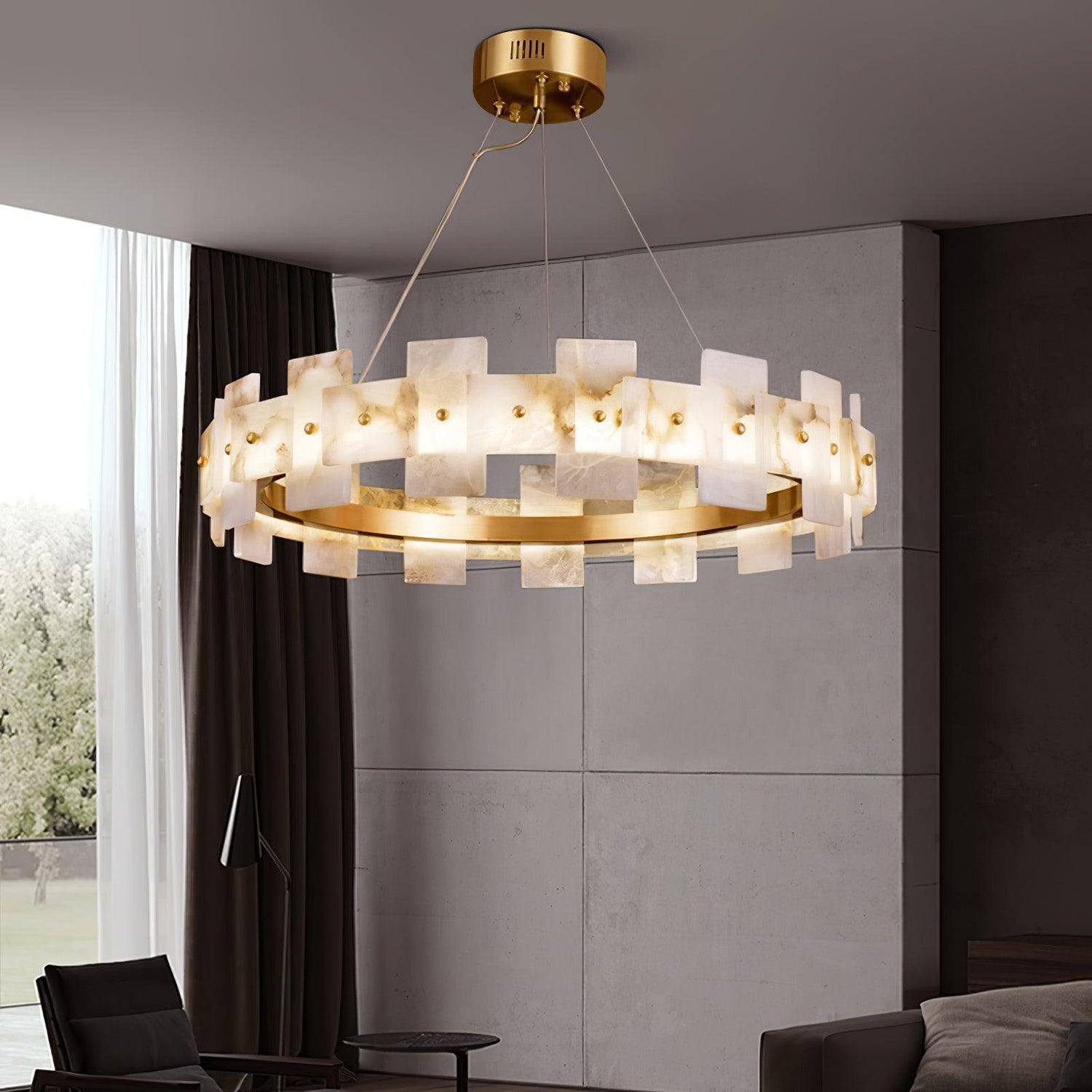 Verne Alabaster Chandelier