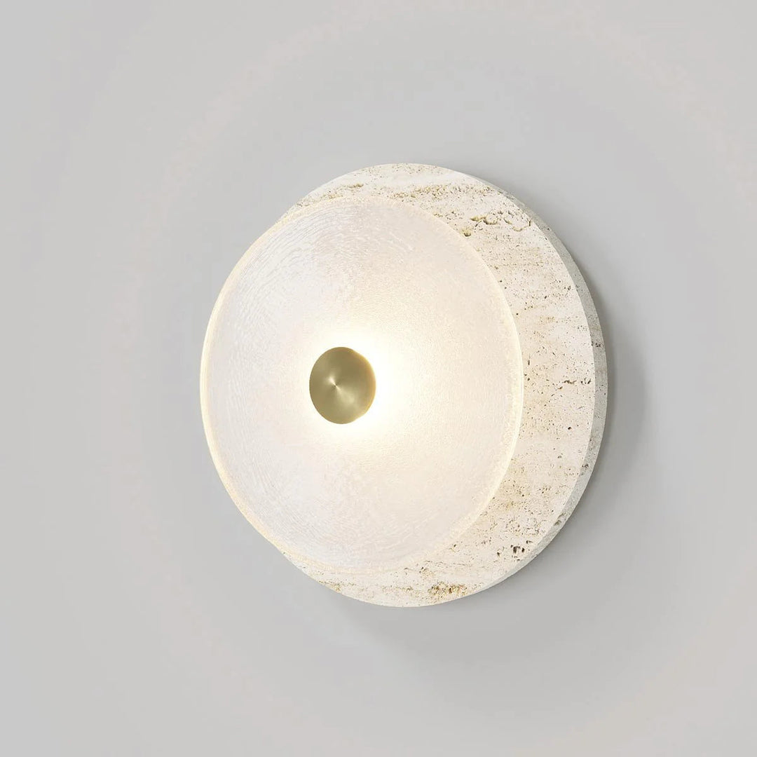Coral Travertine Wall Sconce