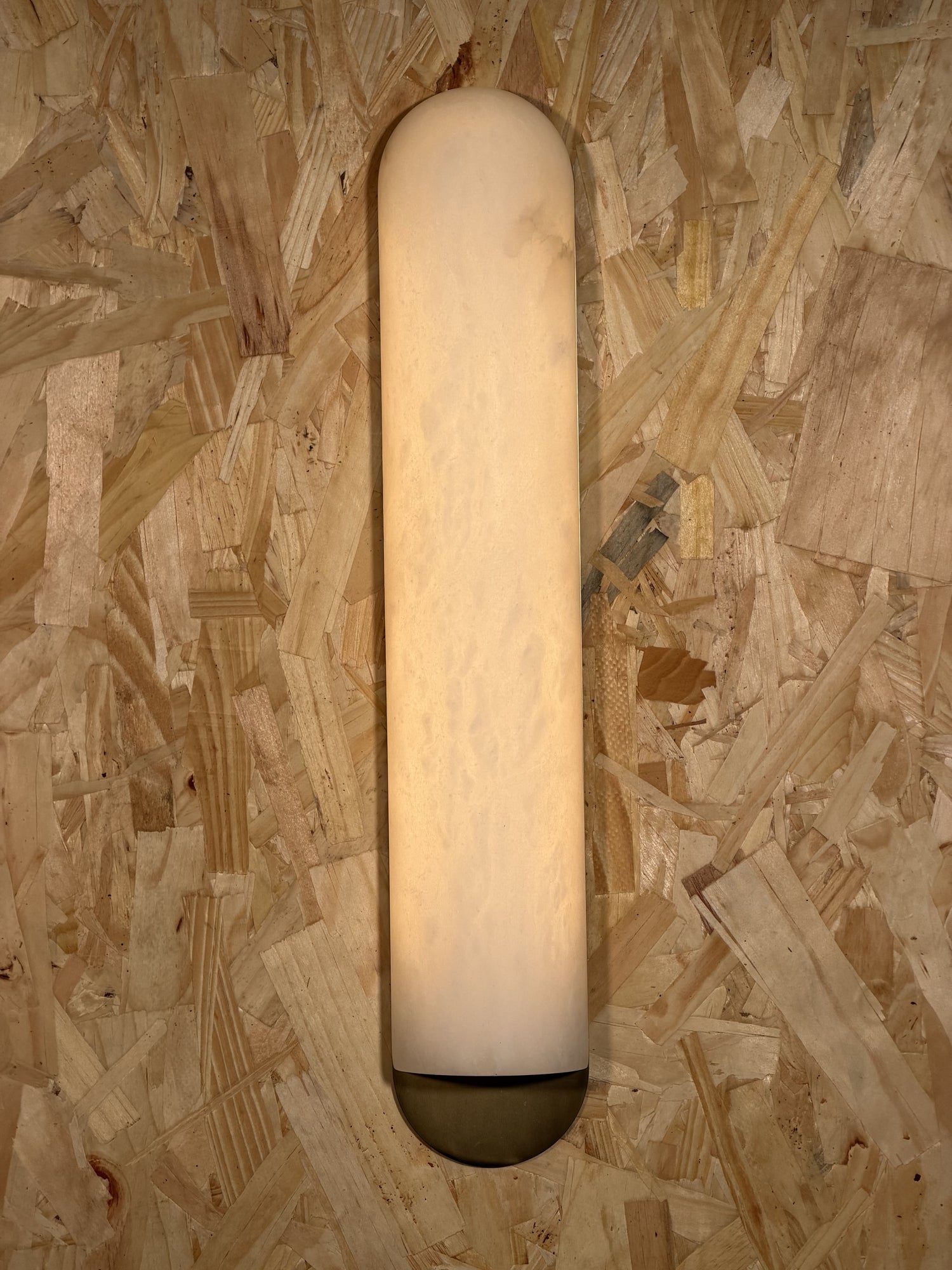Curved Alabaster Wall Sconce