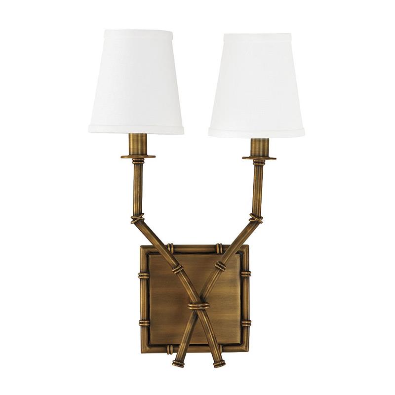 Double Arm Bamboo Sconce