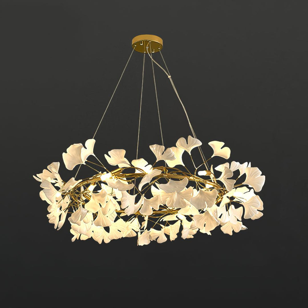 Carias Series Circle Gingko Chandelier