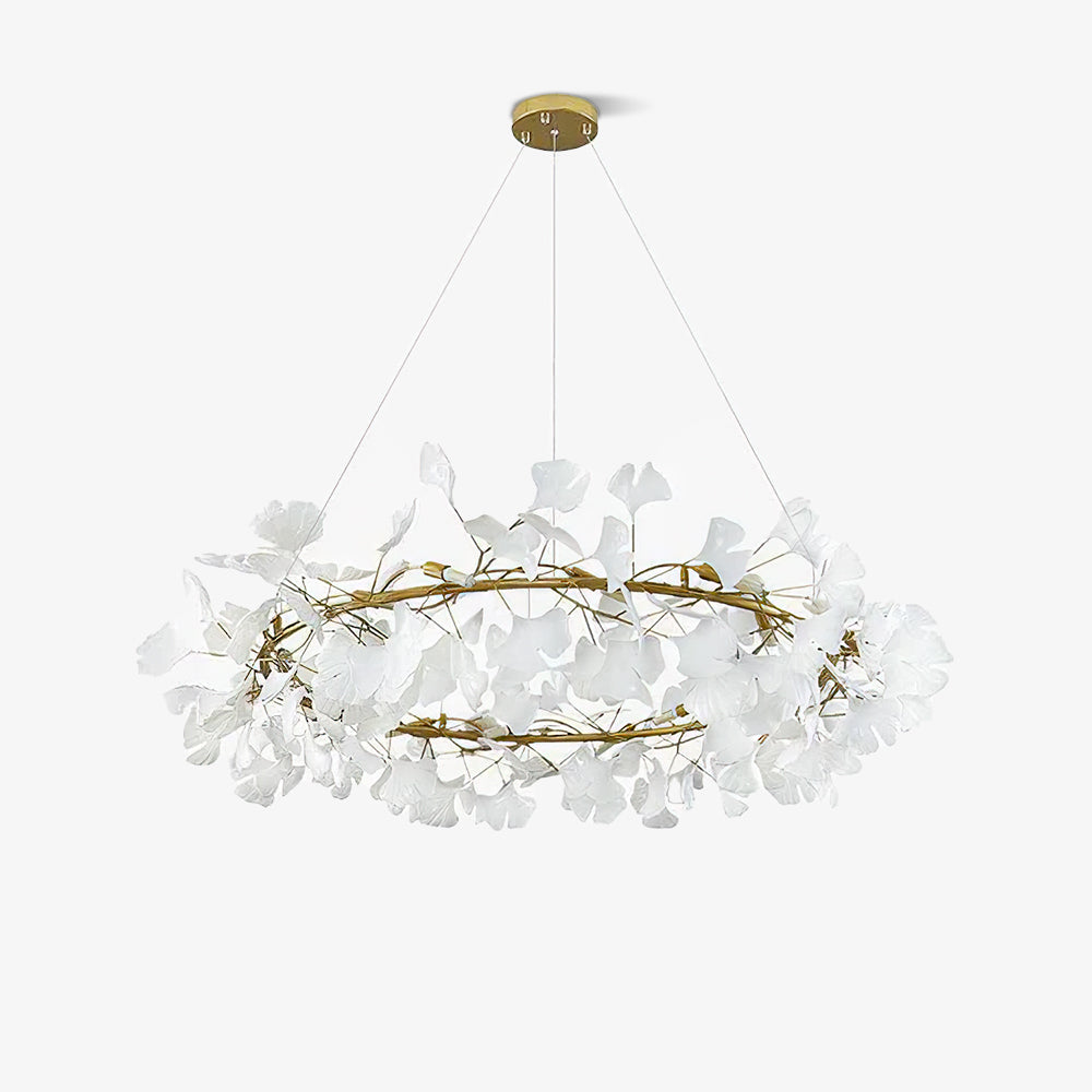 Carias Series Circle Gingko Chandelier