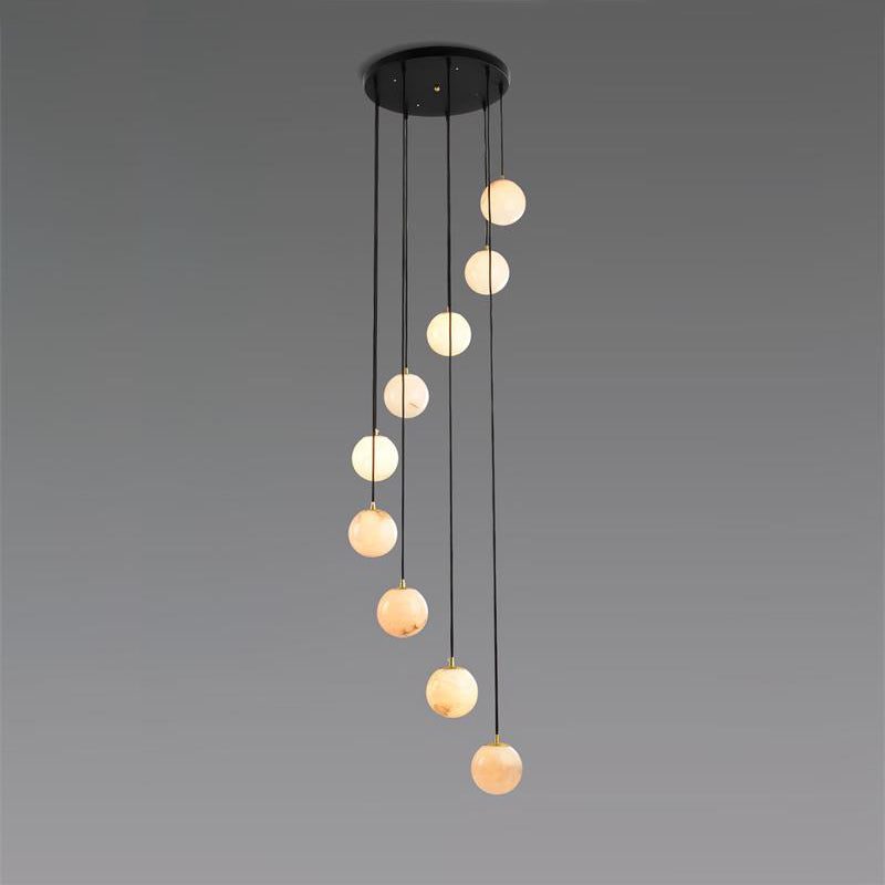 Globes Alabaster Suspension Light
