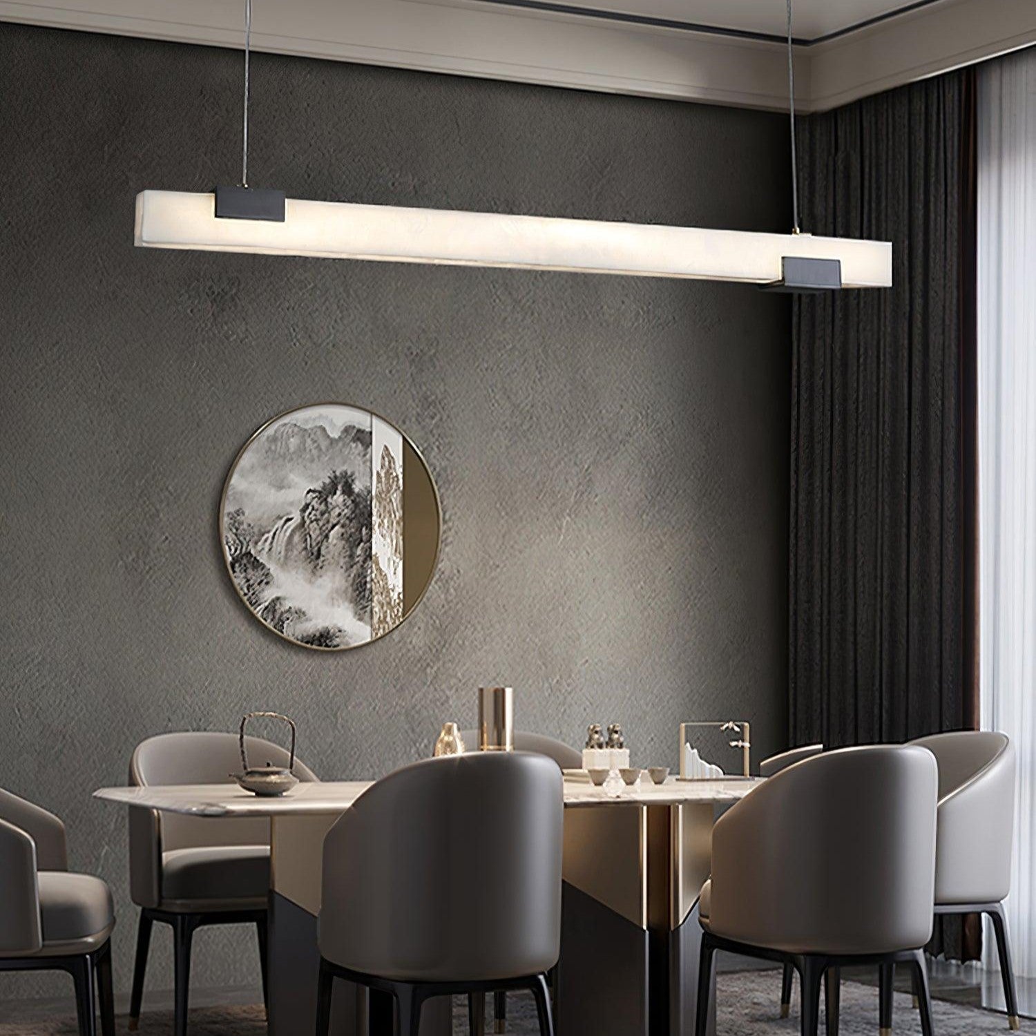 Trixie Alabaster Island Pendant Lamp