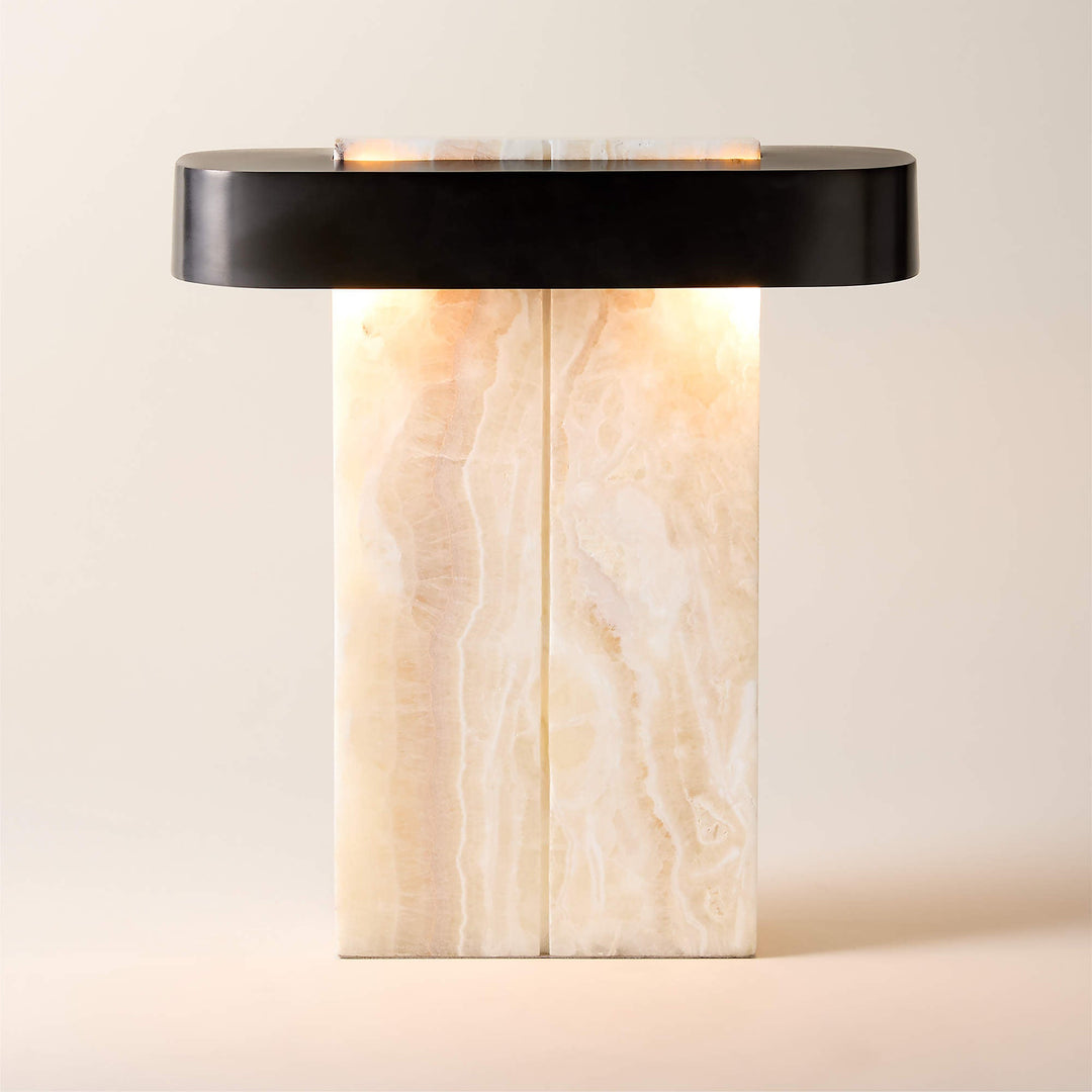 Lastra Cream Onyx Table Lamp