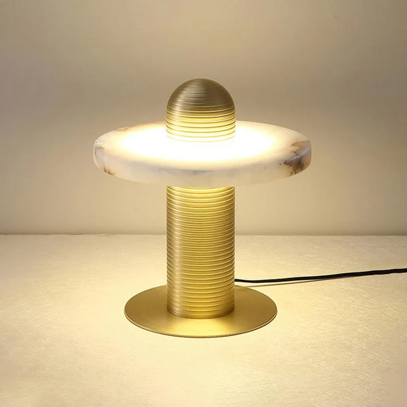 Median Alabaster Table Lamp