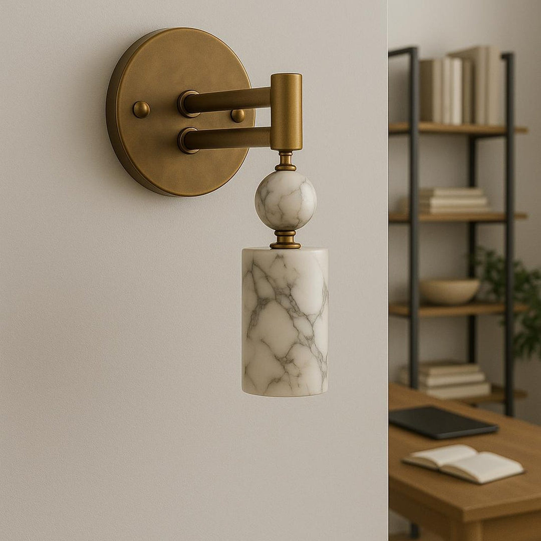 Vintage Drop Alabaster Sconce
