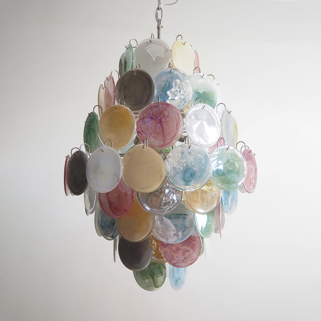 Murano Disc Chandelier Arlecchino 87