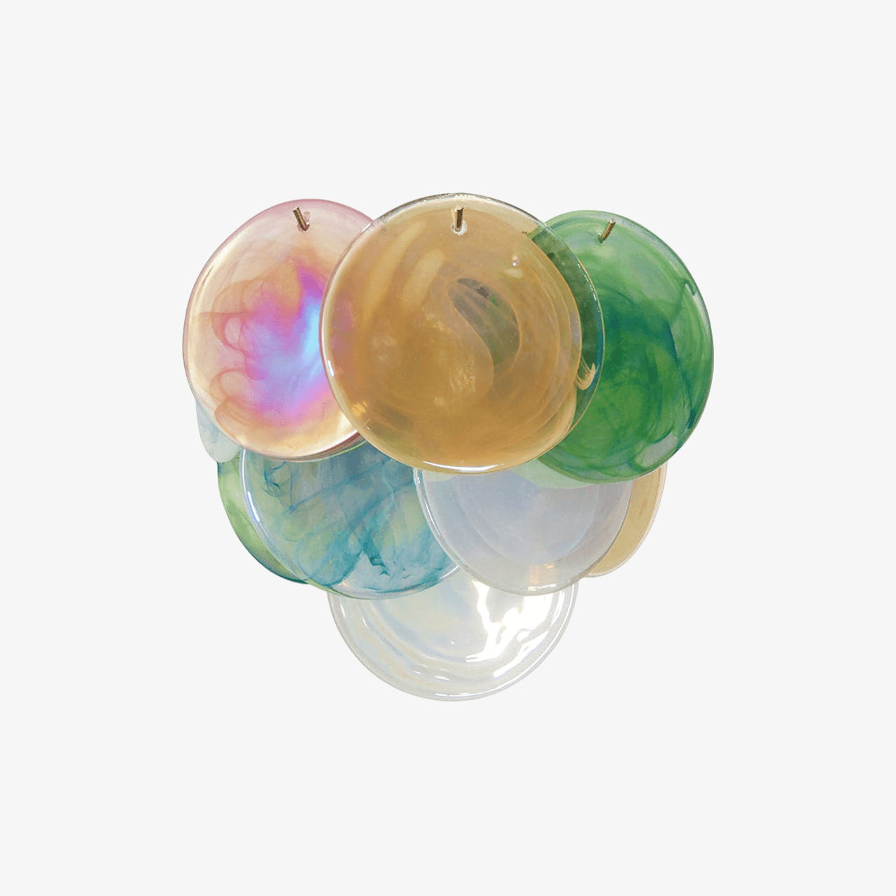 Murano Disc Wall Sconce Colorful