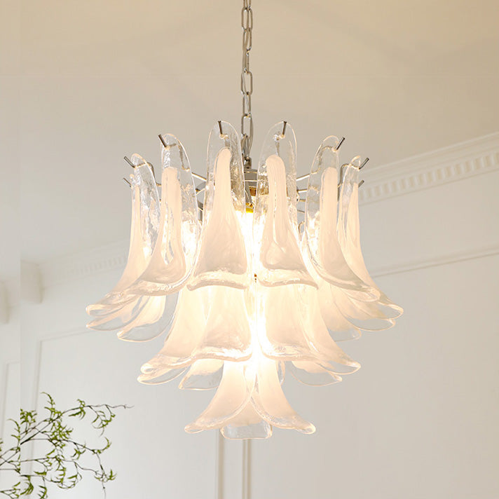 Murano Glass Petal Chandelier