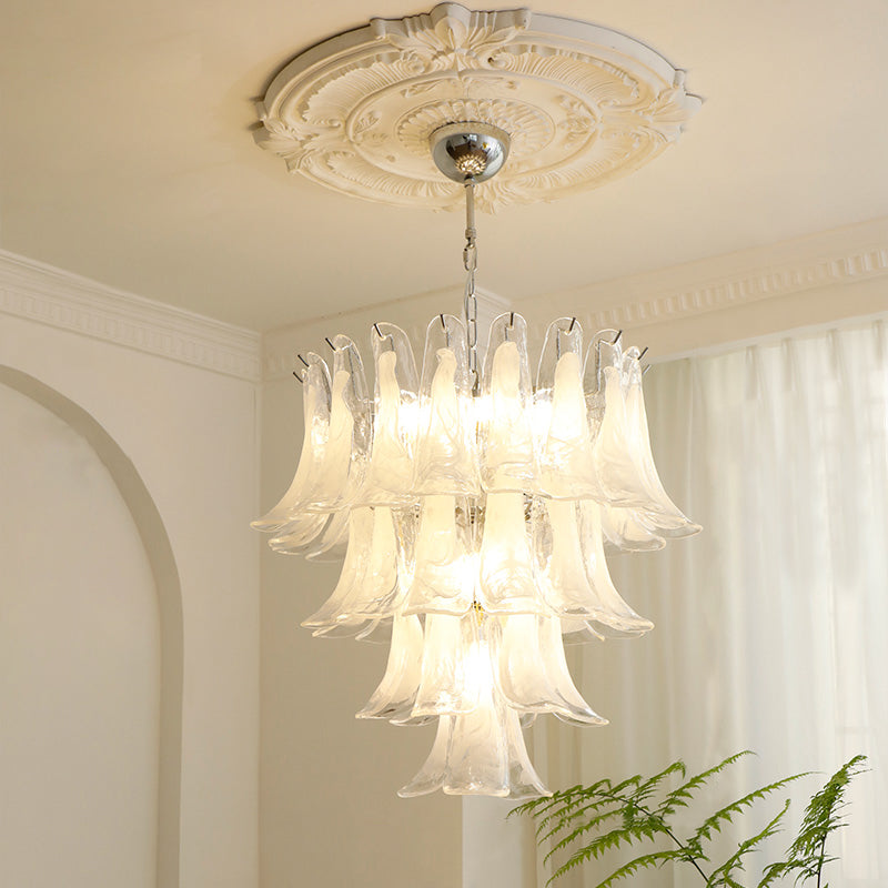Murano Glass Petal Chandelier