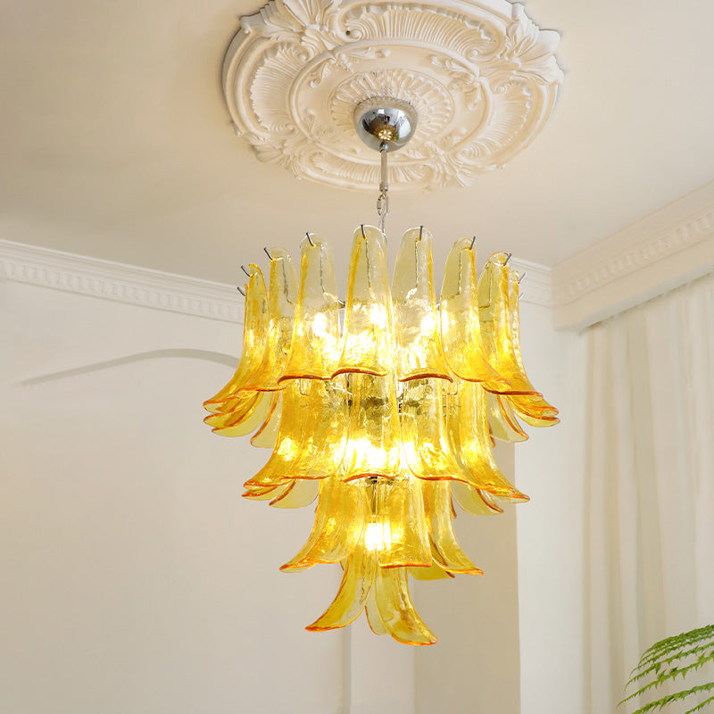 Murano Glass Petal Chandelier