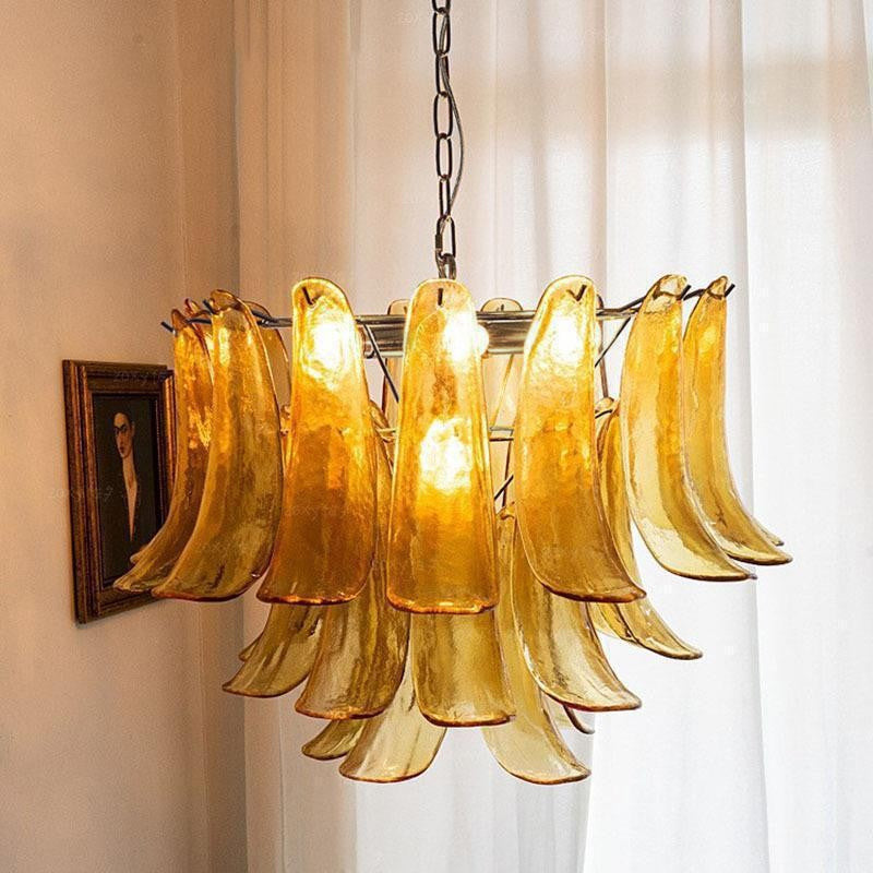 Murano Glass Petal Chandelier
