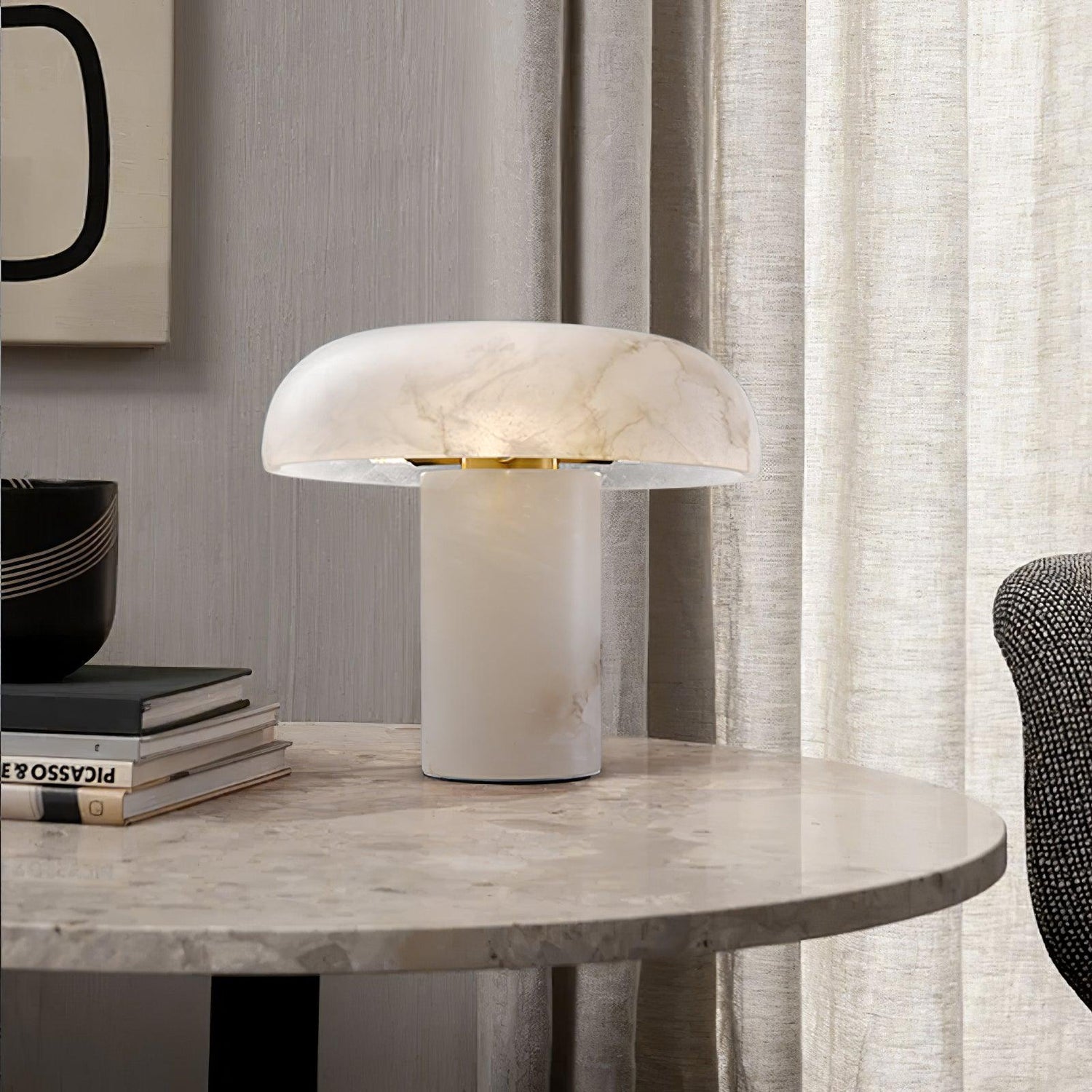 Holey Alabaster Table Lamp