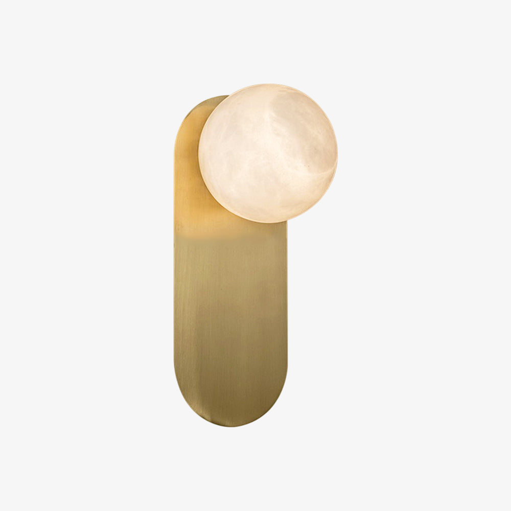Olive Alabaster Wall Sconce