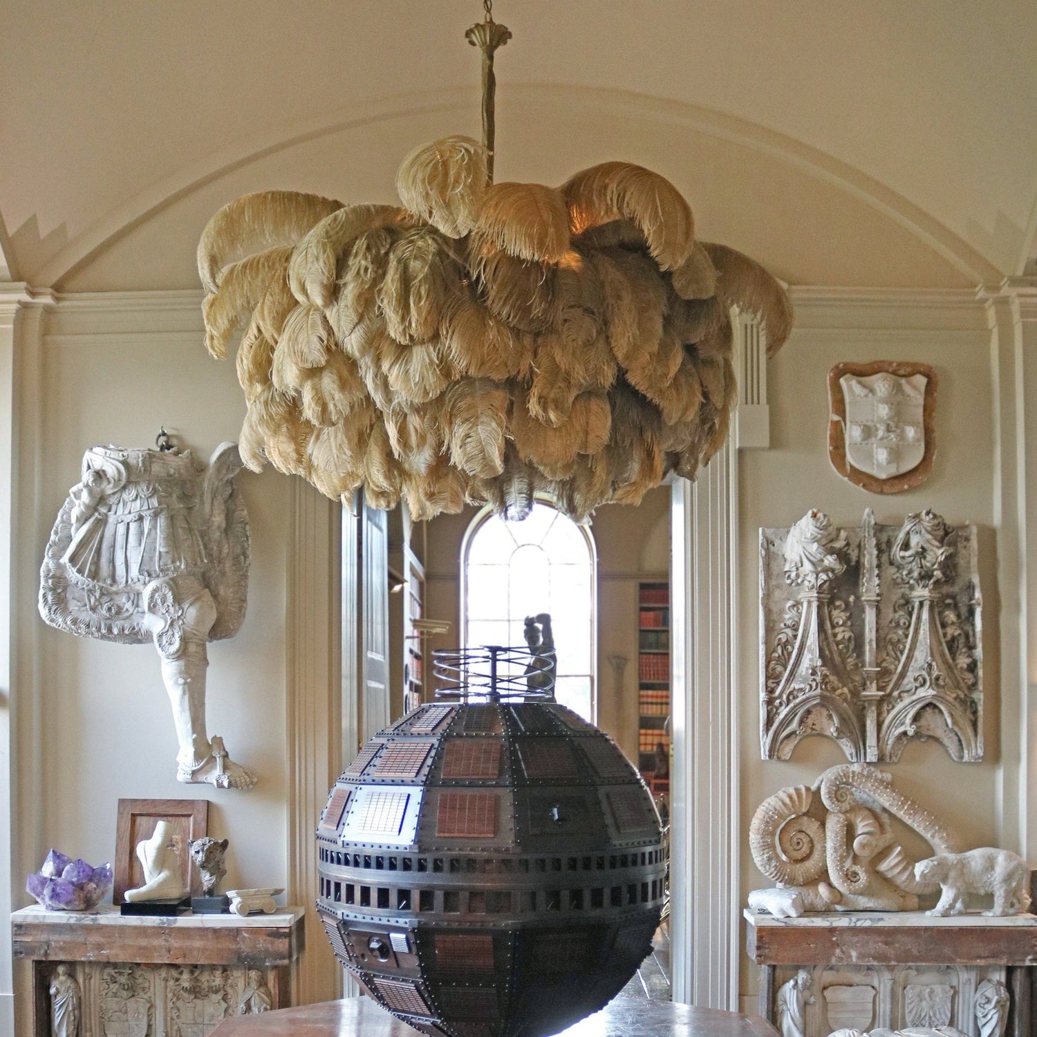 Fero Ostrich Feather Chandelier