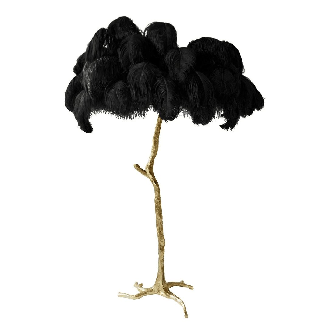 Fero Ostrich Feather Floor Lamp