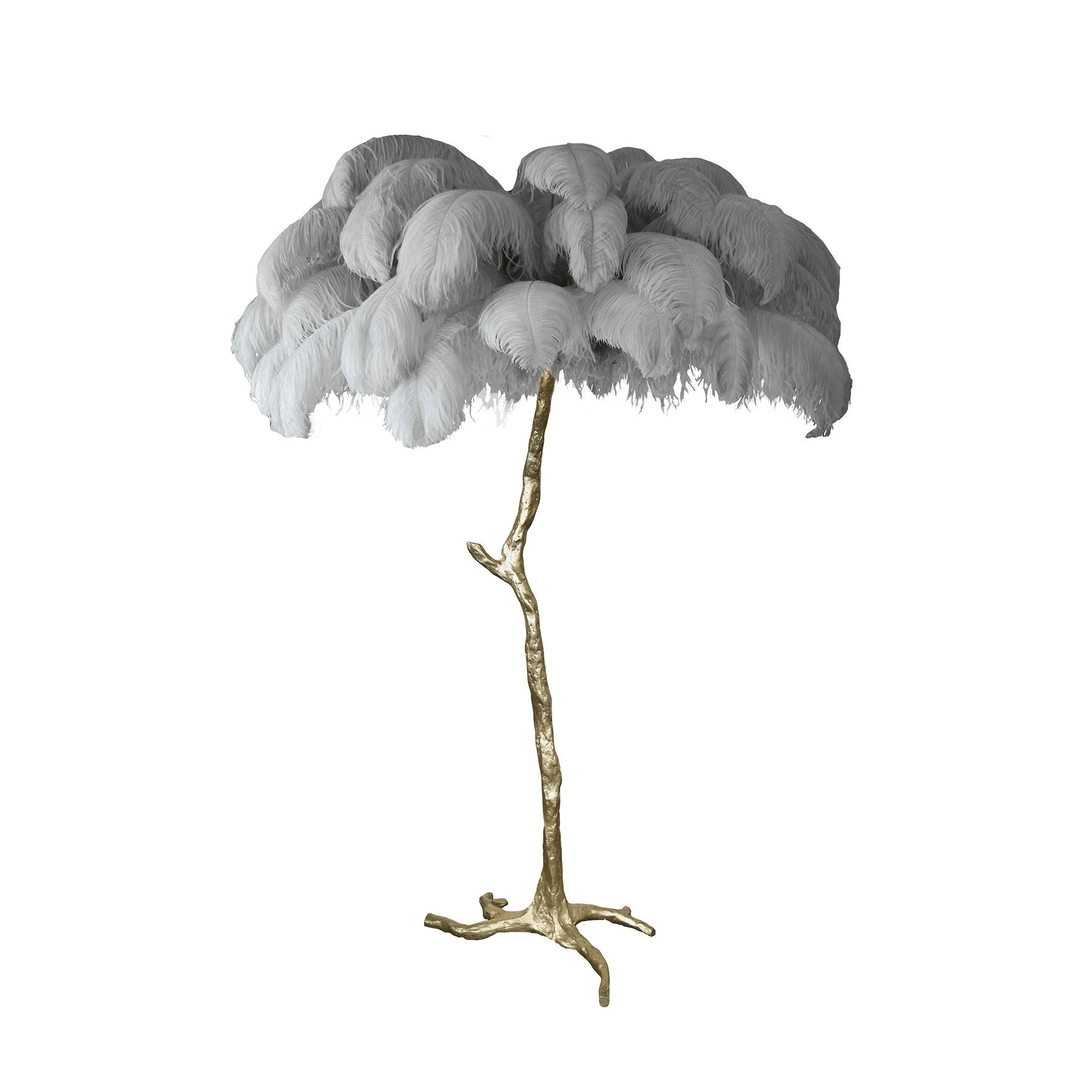 Fero Ostrich Feather Floor Lamp