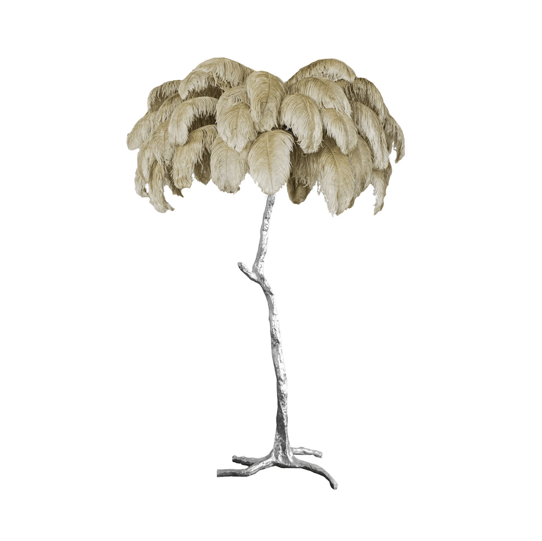 Fero Ostrich Feather Floor Lamp