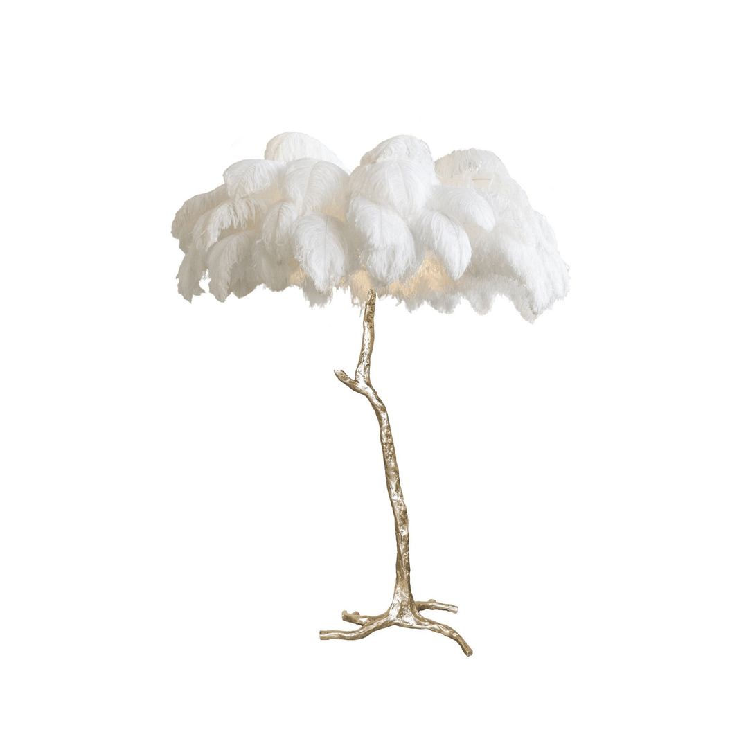 Fero Ostrich Feather Floor Lamp