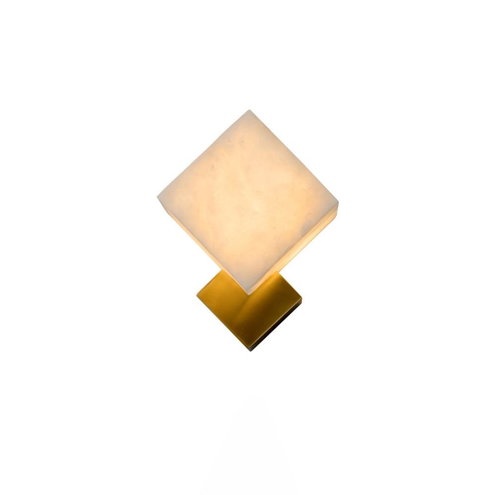 Piatt Cube Alabaster Wall Sconce