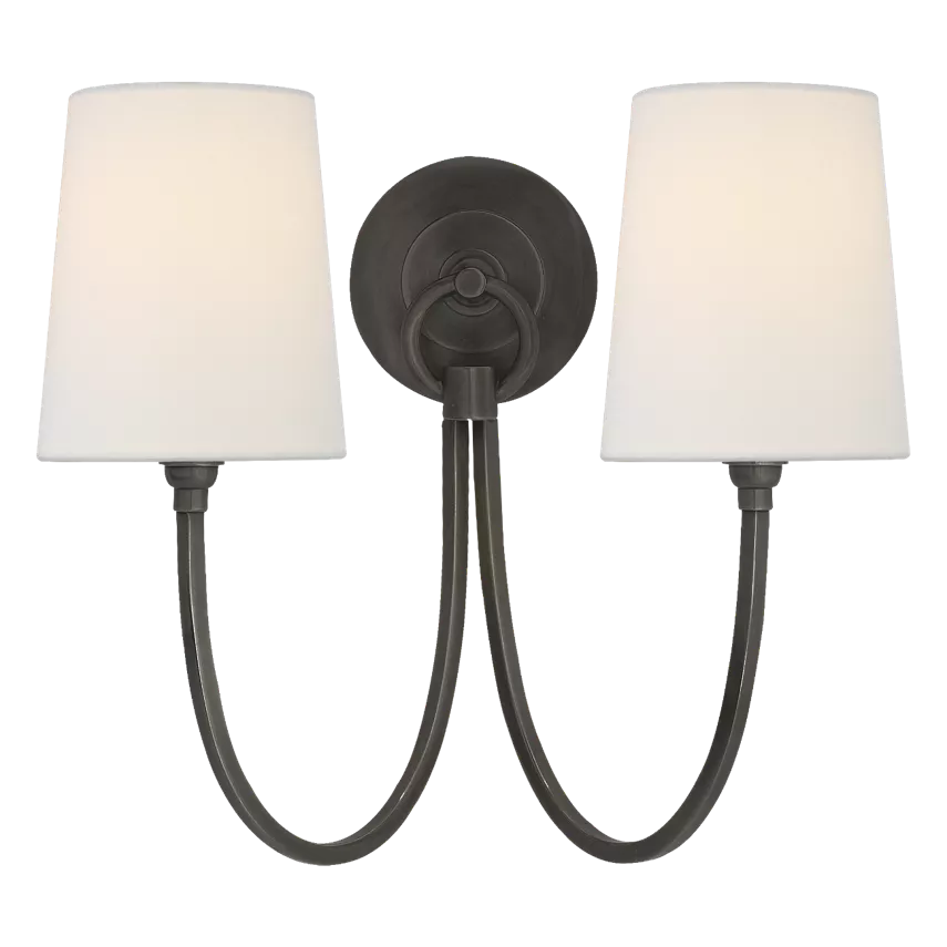 Reed Double Sconce