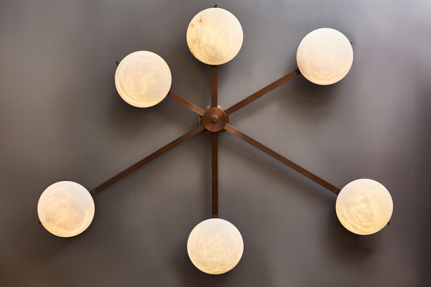 Asymmetrical Flush Mount Lamp