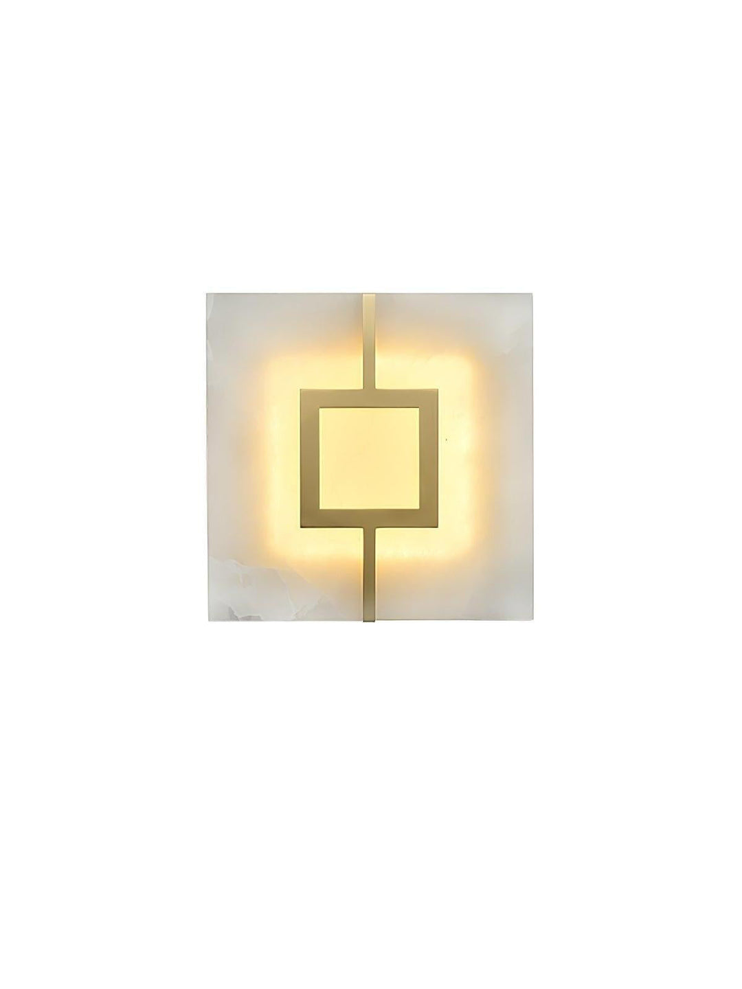 Square Alabaster Wall Sconce