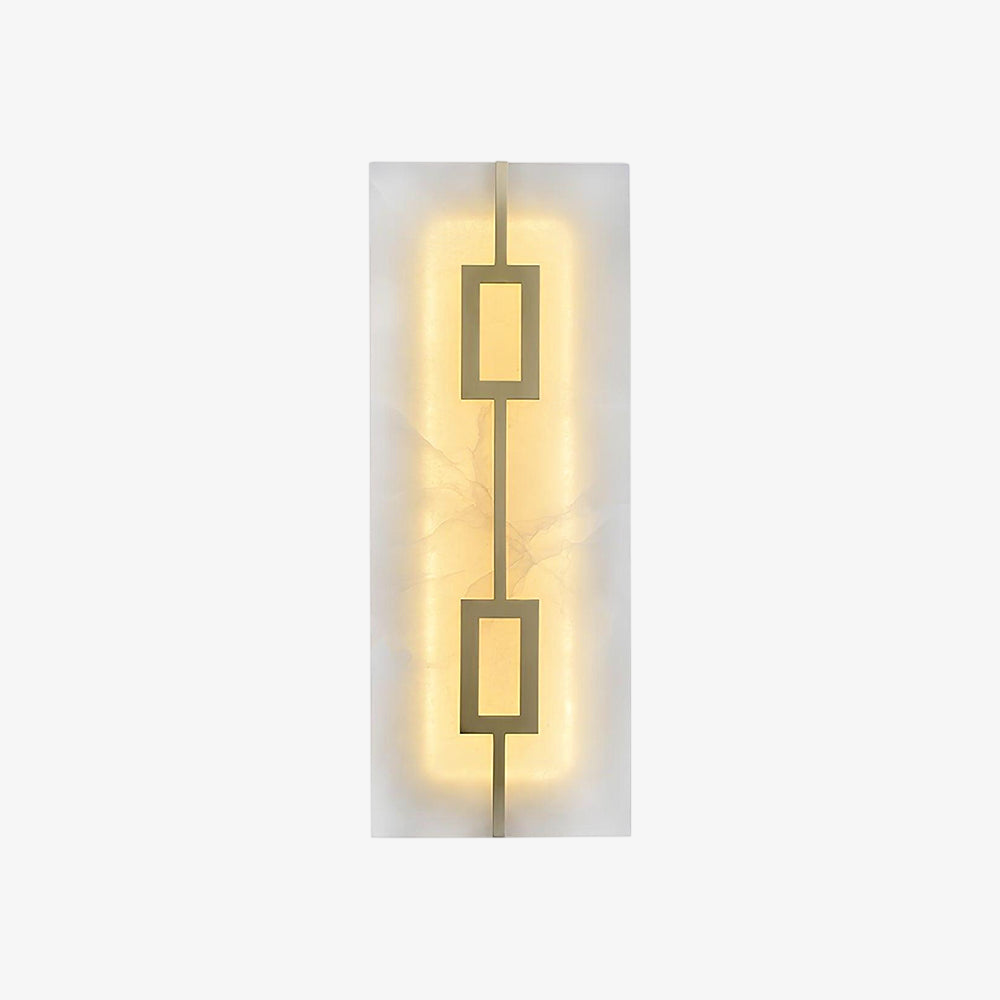 Square Alabaster Wall Sconce