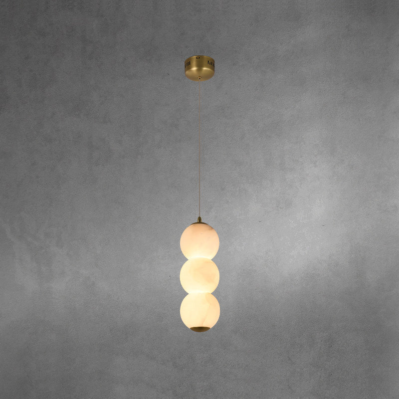 String of Pearls Alabaster Pendant Lamp