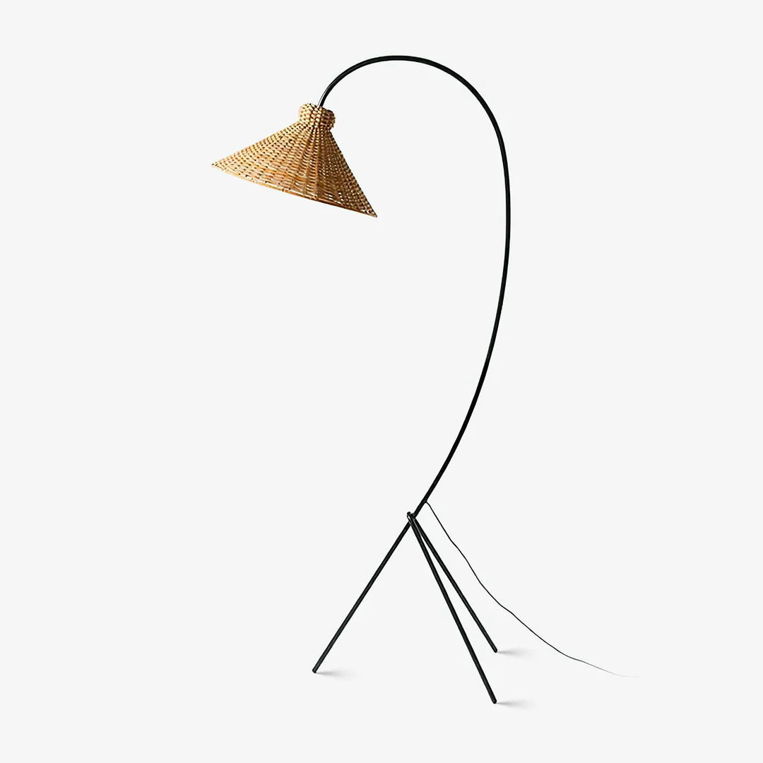 Swan Woven Floor Lamp